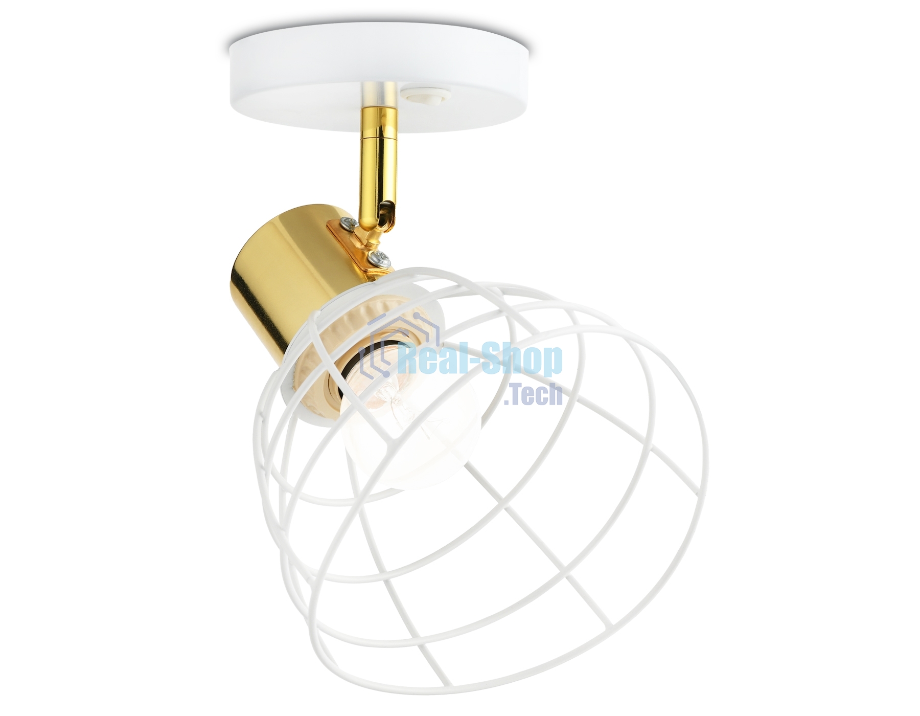 Светильник Ambrella light TR8600 WH/GD белый/золото E27 max 40W 154*145*205