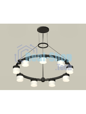 Светильник Ambrella light XR92051904/9 SBK/FR черный песок/белый матовый GX53 (A9205, C9242, N8402)