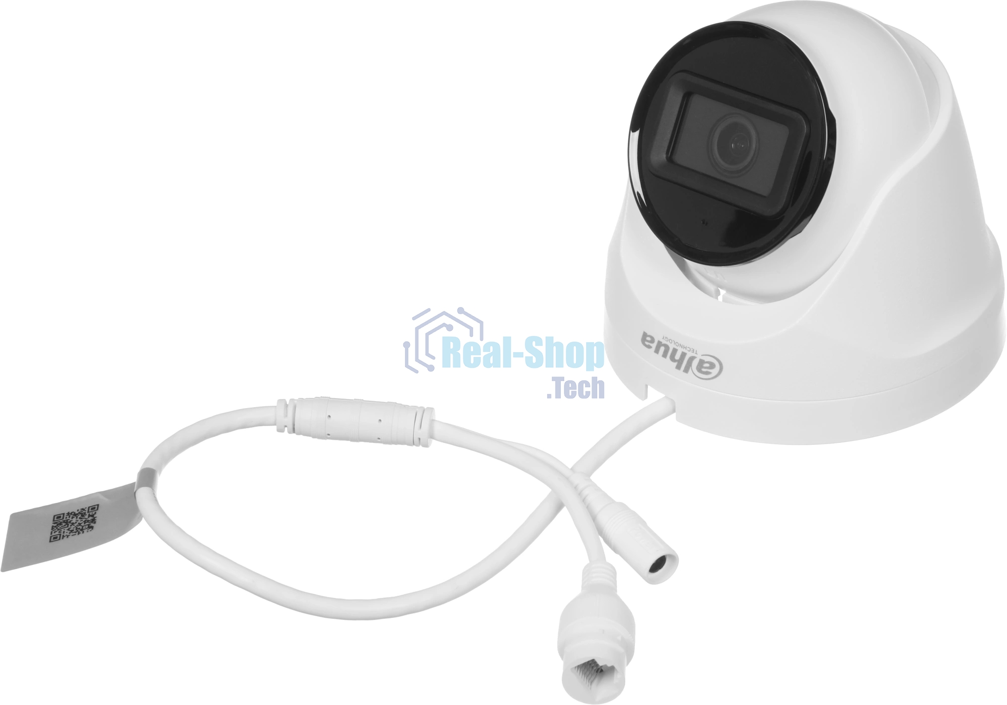 Камера видеонаблюдения Dahua DH-IPC-T1E20P-A-0280B, IP, 2 Мп, 2.8 мм, белая