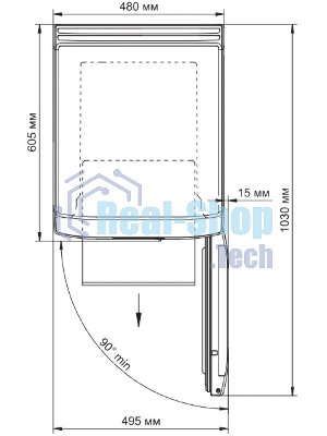 Морозильная камера Бирюса B412 черный, 80л, 3 ящика