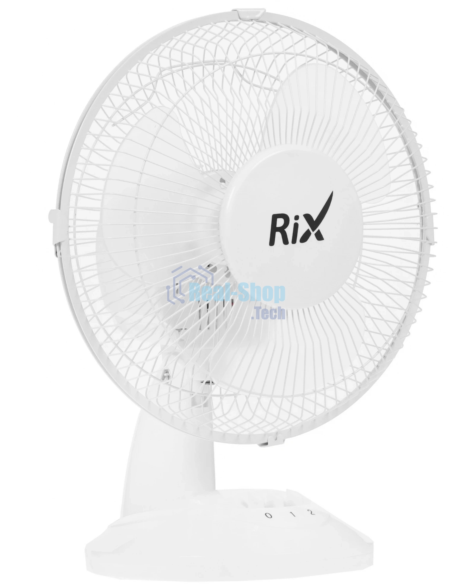Вентилятор Rix RDF-2200W белый, настольный, 30 Вт, 2 скорости, 22 см