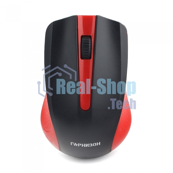 Мышь беспроводная Гарнизон GMW-430R красный, 1200 dpi, радиоканал, USB, кнопки - 3