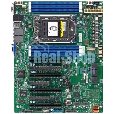 Материнская плата серверная Supermicro MBD-H12SSL-I-B, SP3, AMD EPYC 7002/7003, 8xDDR4, 8xSATA, 2xM.2, 5xPCIe x16, 2xPCIe x8, 2x1Gb LAN, 4xUSB 3.2 Gen 1, 1xVGA, ATX