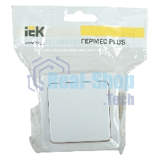 Выключатель Iek EVMP10-K01-10-54-EC ВС20-1-0-ГПБ выкл 1кл о/у IP54 (цвет клавиш: белый) ГЕРМЕС PLUS