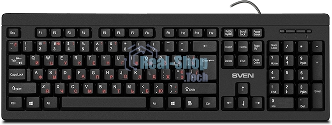 Комплект клавиатура + мышь SVEN KB-S320C клавиатура и мышь черные (USB, 105 кл, 4 кнопки, 1000 dpi)