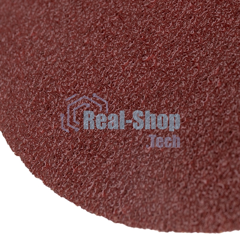 Диск абразивный Kranz на ворсовой основе на липучке, без отверстий, P 320, 125 мм, 10 шт.