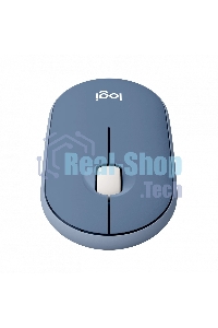 Мышь беспроводная Logitech Pebble M350 синий, 1000 dpi, радиоканал, Bluetooth, USB, кнопки - 3
