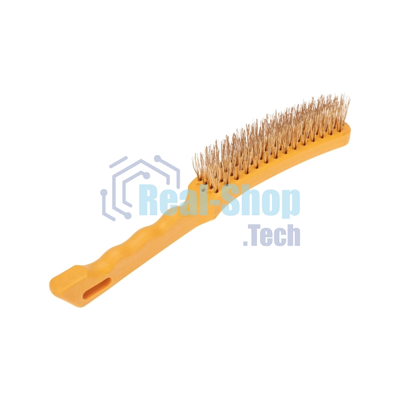 Щетка по металлу Kranz с пластиковой ручкой 4 ряд. 260 мм