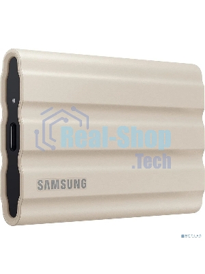 Внешний SSD Samsung T7 Shield, 2TB, USB 3.2 Gen 2 Type-C, R/W 1050/1000, бежевый