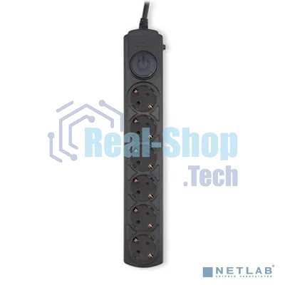 Сетевой фильтр Ippon BK-6-EU-3-16-B 3 м (6 розеток) черный (коробка)