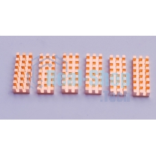 Медный радиатор 8х22х3 мм с термоскотчем