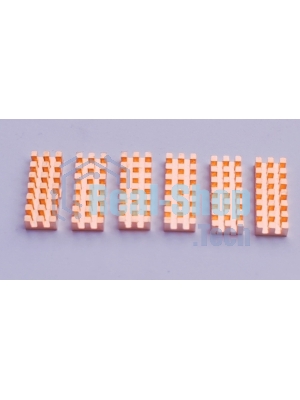 Медный радиатор 8х22х3 мм с термоскотчем