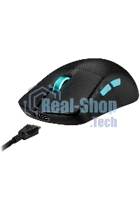 Мышь беспроводная/проводная ASUS ROG Harpe Ace Aim Lab Edition черный, 36000 dpi, радиоканал, Bluetooth, USB, кнопки - 5