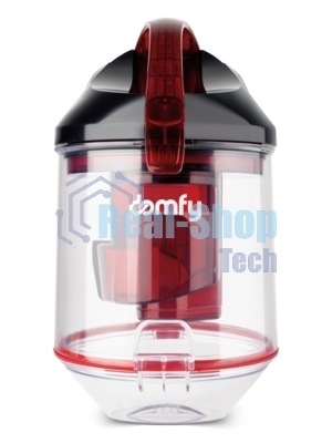 Пылесос Domfy DSC-VC704 черный/красный, 400/2400 Вт, уборка сухая, пылесборник контейнер 3 л