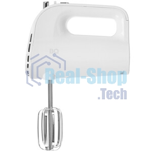 Миксер BQ MX423 White-Steel, Мощность 500 Вт, 5 скоростей, Режим Турбо