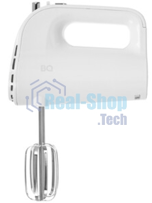 Миксер BQ MX423 White-Steel, Мощность 500 Вт, 5 скоростей, Режим Турбо