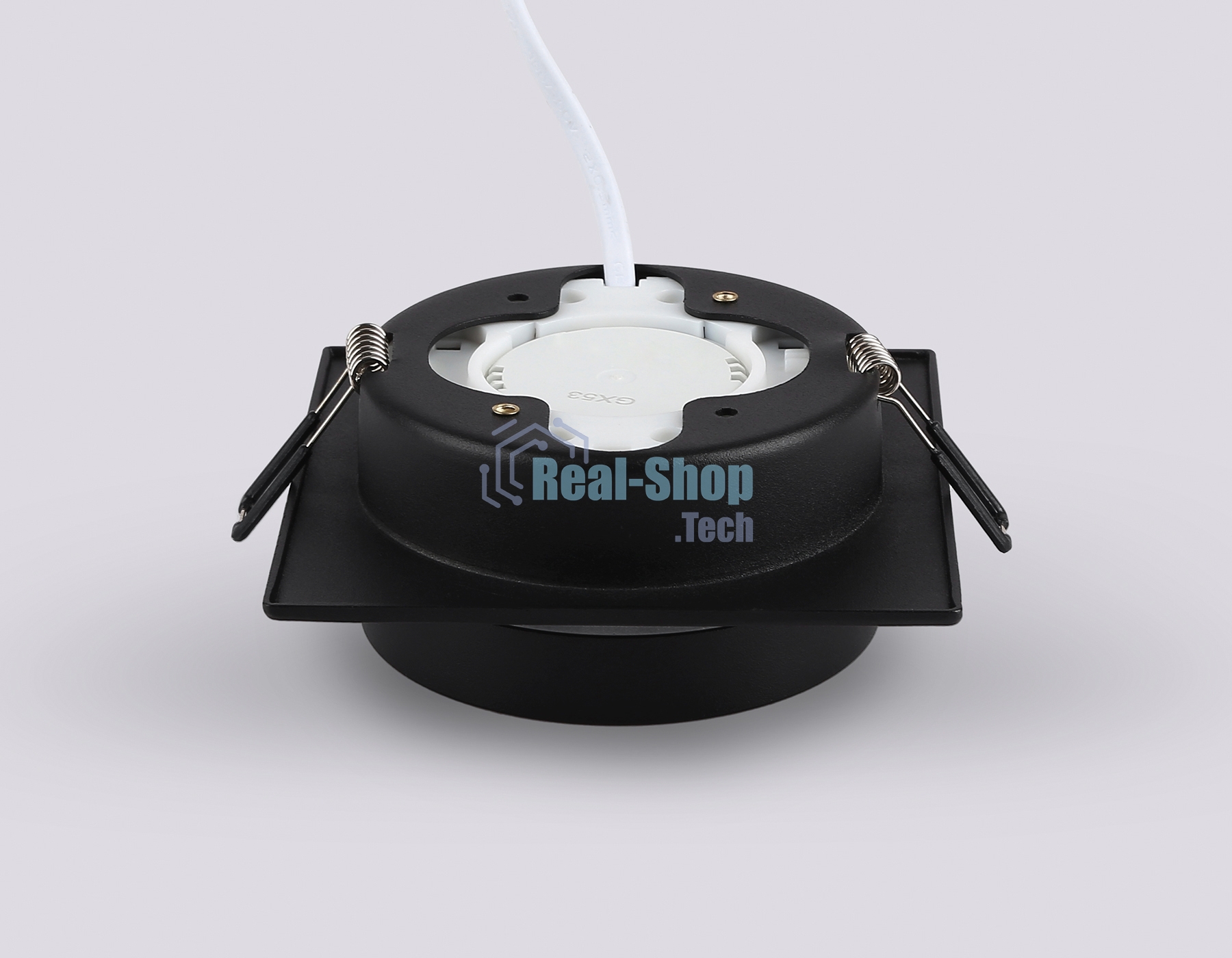 Светильник Ambrella light TN52422 BK/FR черный/белый матовый GX53 max 12W 105*105*45