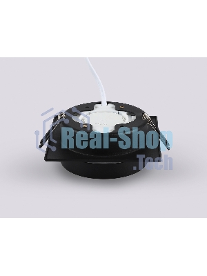 Светильник Ambrella light TN52422 BK/FR черный/белый матовый GX53 max 12W 105*105*45