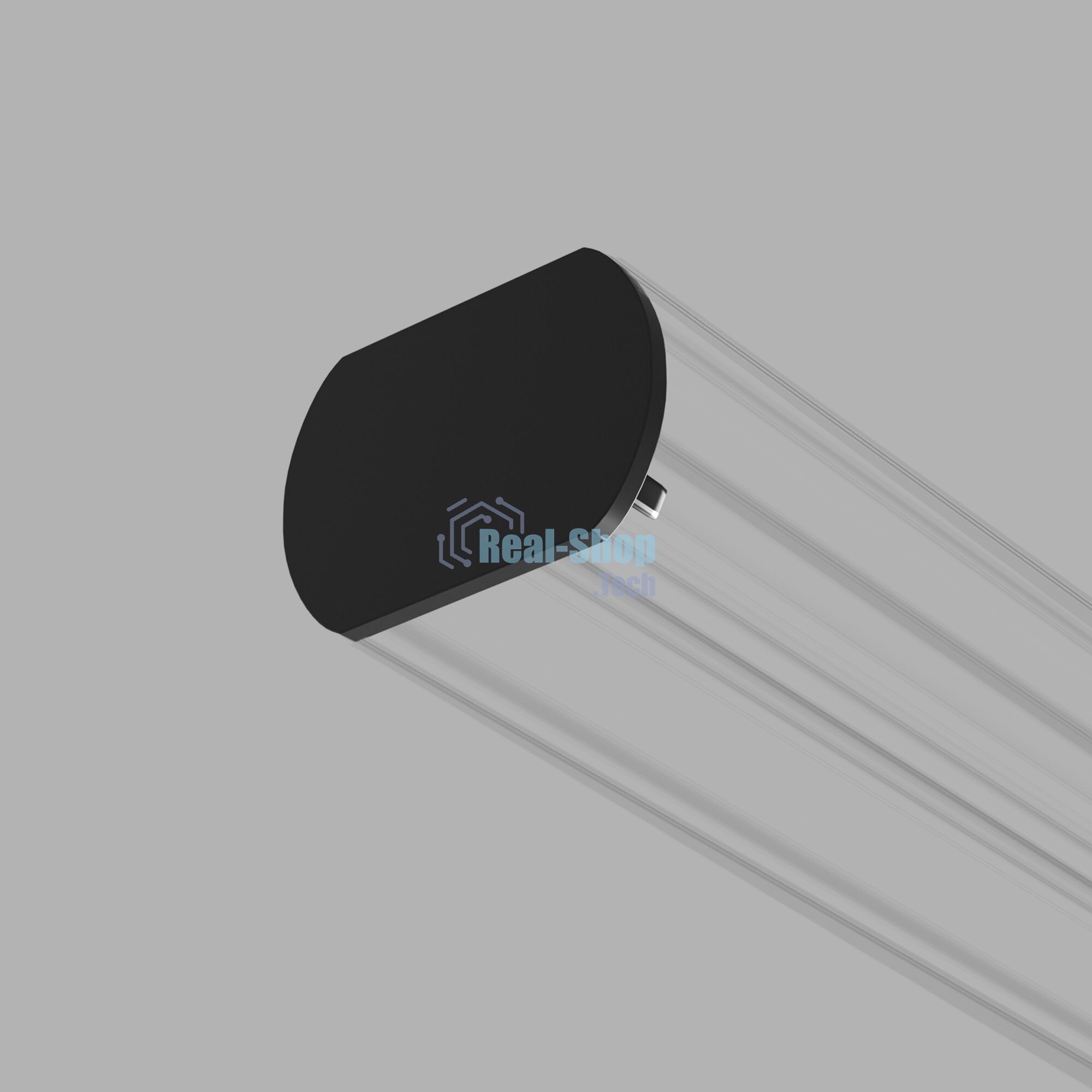 Slim Magnetic Заглушка для шинопровода Round (черный) (2шт) 85134/00