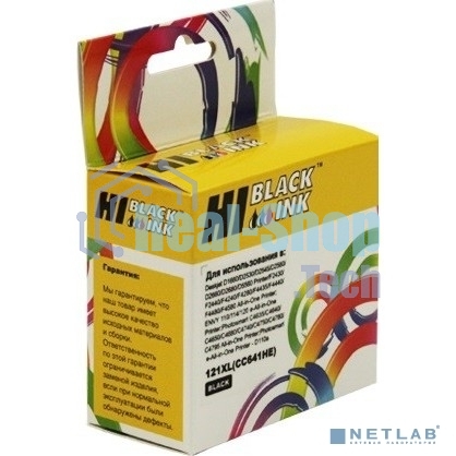 Расходные материалы Hi-Black CC641HE Картридж Hi-Black для HP DJ F4283/D2563, №121XL, BK, 600 стр.      