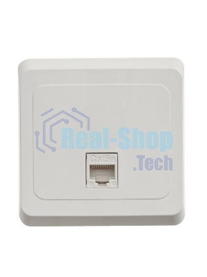 Розетка компьютерная 1-м СП Этюд RJ45 бел. SchE KOMC-001B