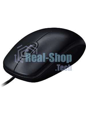 Мышь проводная Logitech M100/100R DARK/GREY (темно-серая/черная), 1000 dpi, USB, кнопки - 3