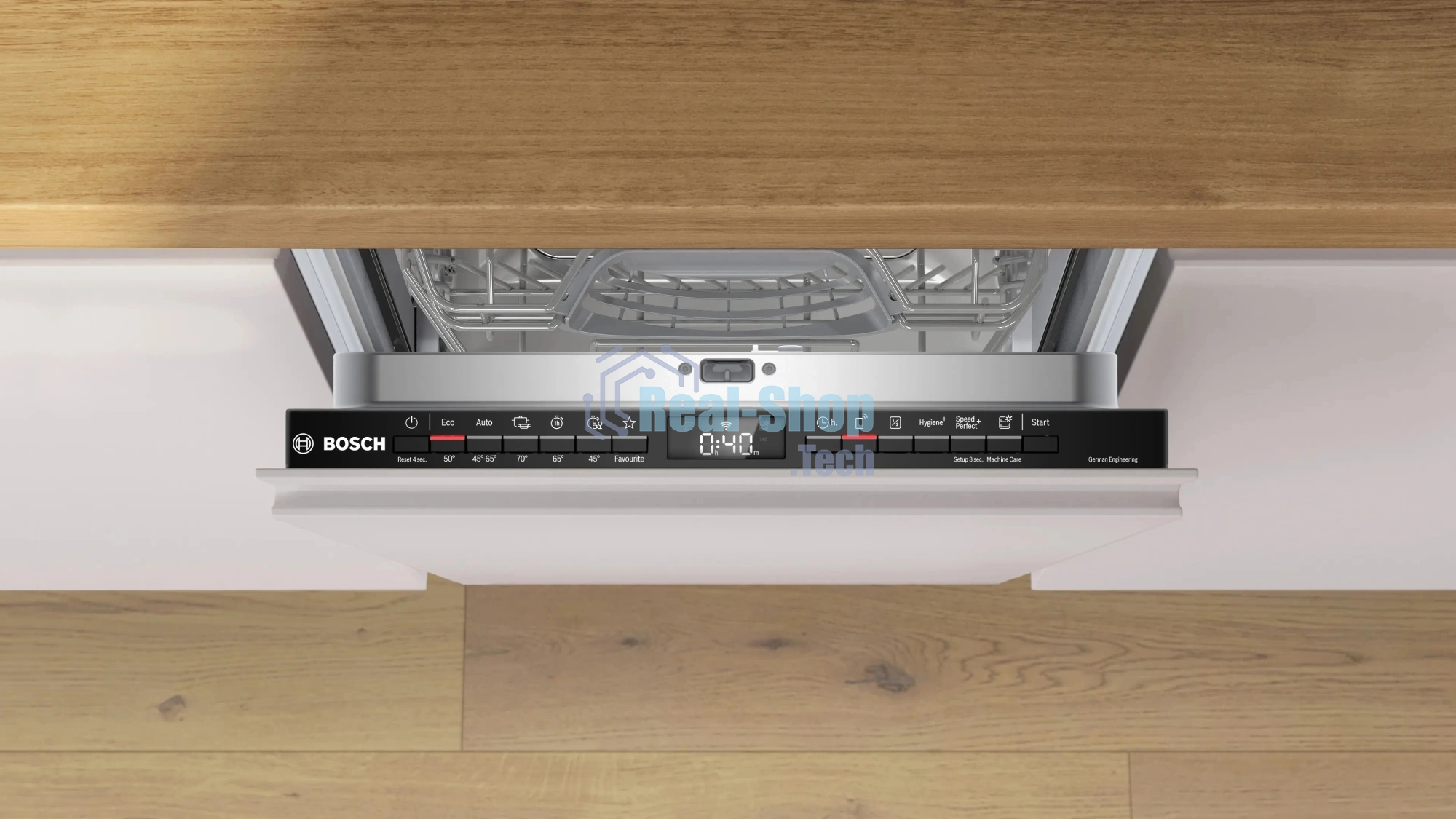 Встраиваемая посудомоечная машина Bosch SPV4HMX14Q, 45 см, 10 комплектов, электронное управление, дисплей, энергоэффективность А+, уровень шума 46 дБ, цвет белый