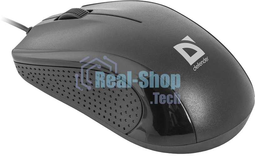 Мышь проводная Defender Optimum MB-160 черный, 1000 dpi, USB, кнопки - 3