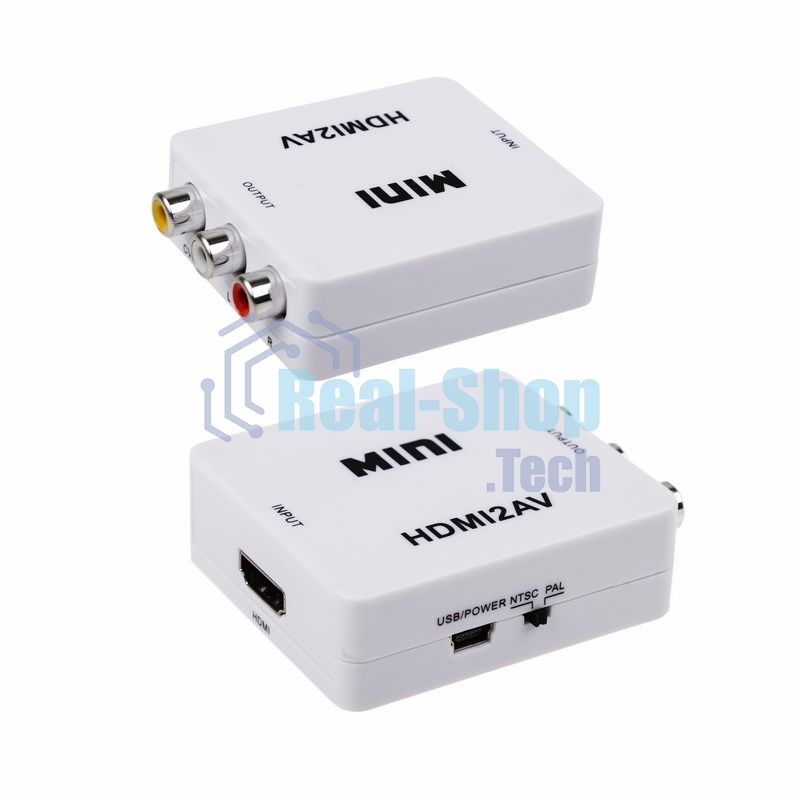 Конвертер Rexant HDMI на 3 RCA, пластик, белый