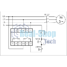 Реле контроля и наличия фаз CZF-312 (монтаж на DIN-рейке 35мм; регулировка порога; без задержки отключения; 3х400/230+N 2х8А 1Z 1R IP20) F&F EA04.001.007