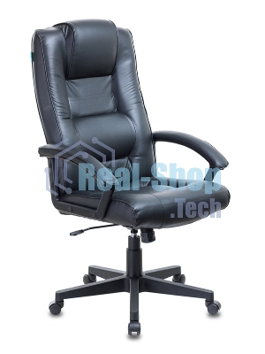 Кресло руководителя Бюрократ T-9906N/BLACK черный, кожа