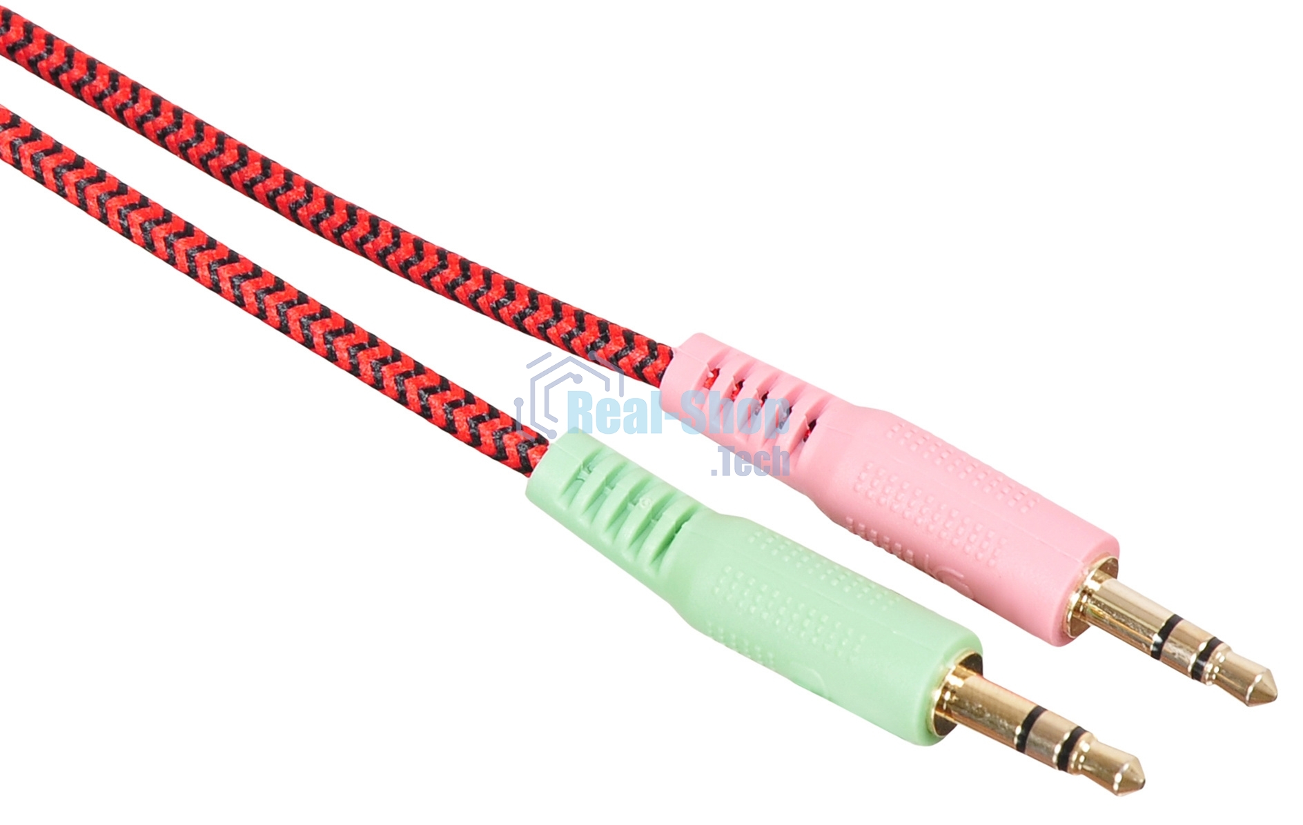 Наушники Oklick HS-G300 черный/красный 2.2 м мониторы оголовье (AH-V1)