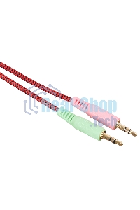 Наушники Oklick HS-G300 черный/красный 2.2 м мониторы оголовье (AH-V1)