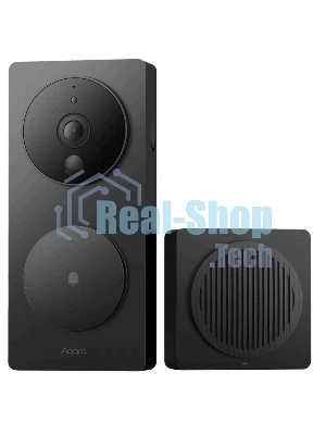 Видеодомофон Aqara Smart Video Doorbell G4, в составе комплекта модели SVD-KIT1 с повторителем Chime Repeater модели SVD-C04
