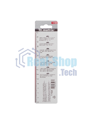 Сверло по металлу Matrix, 6,5 мм, HSS, нитридтитановое покрытие, цилиндрический хвостовик