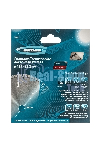 Диск алмазный Gross ф125х22,2 мм, турбо-сегментный, сухое резание