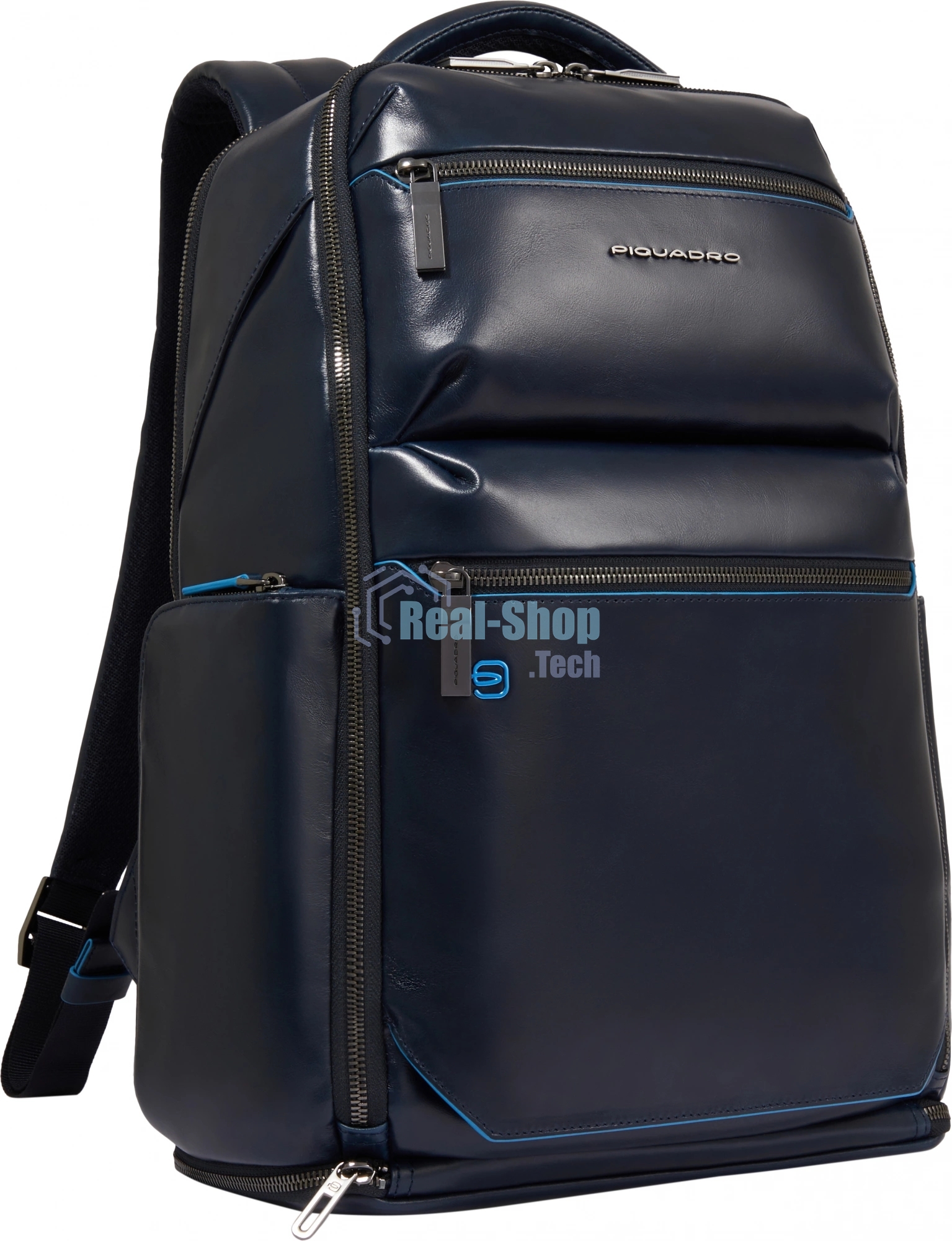 Рюкзак для ноутбука Piquadro Blue Square CA6592B2BM/BLU2, кожа, темно-синий