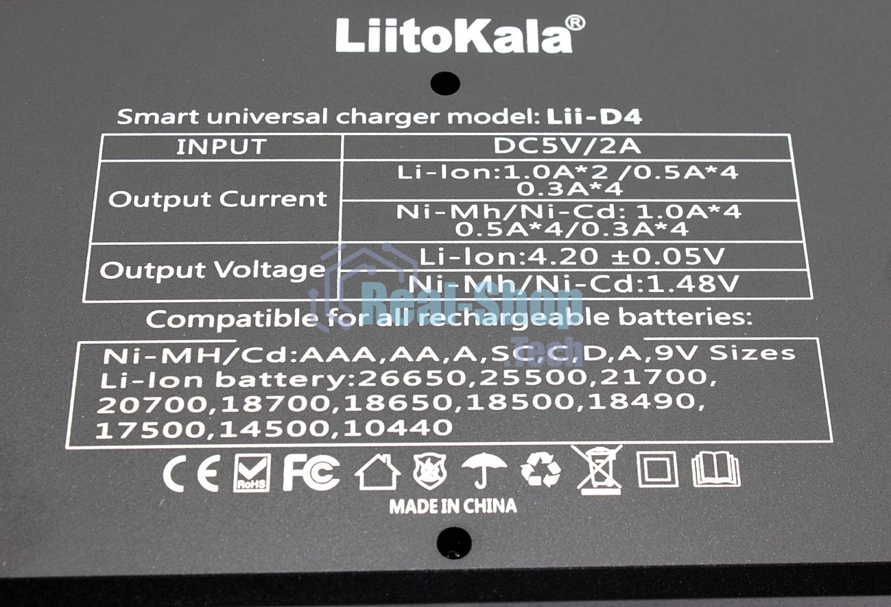 Зарядное устройство LiitoKala Lii-D4