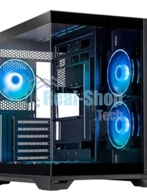 Компьютерный корпус Chieftec Visio черный без БП ATX 2x80мм 4x120мм 2x140мм 1xUSB 2.0 2xUSB 3.0 audio bott PSU