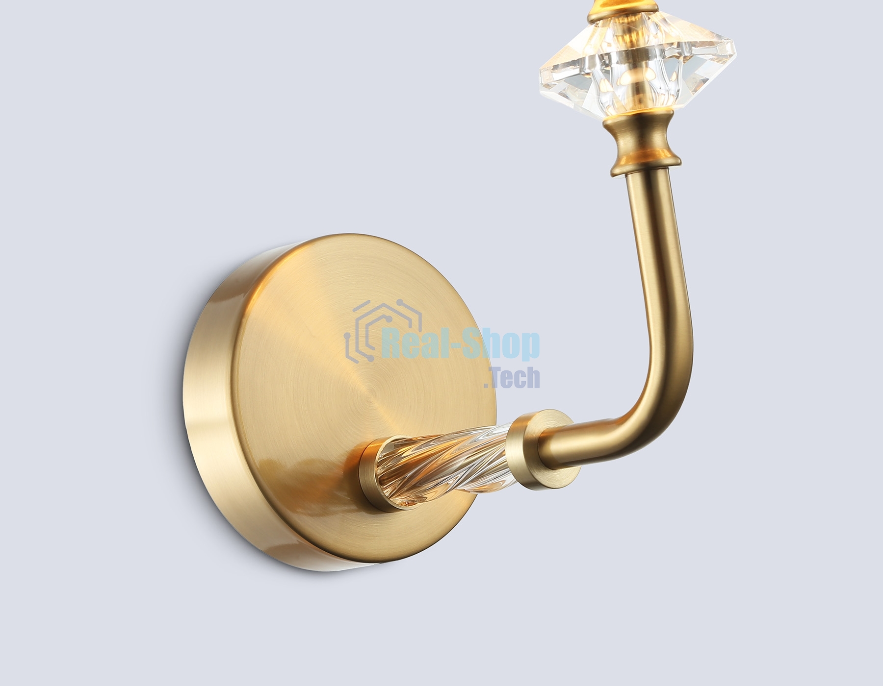 Настенный светильник Ambrella light LH71506 BS/FR латунь/белый матовый E14 max 40W 230*120*310