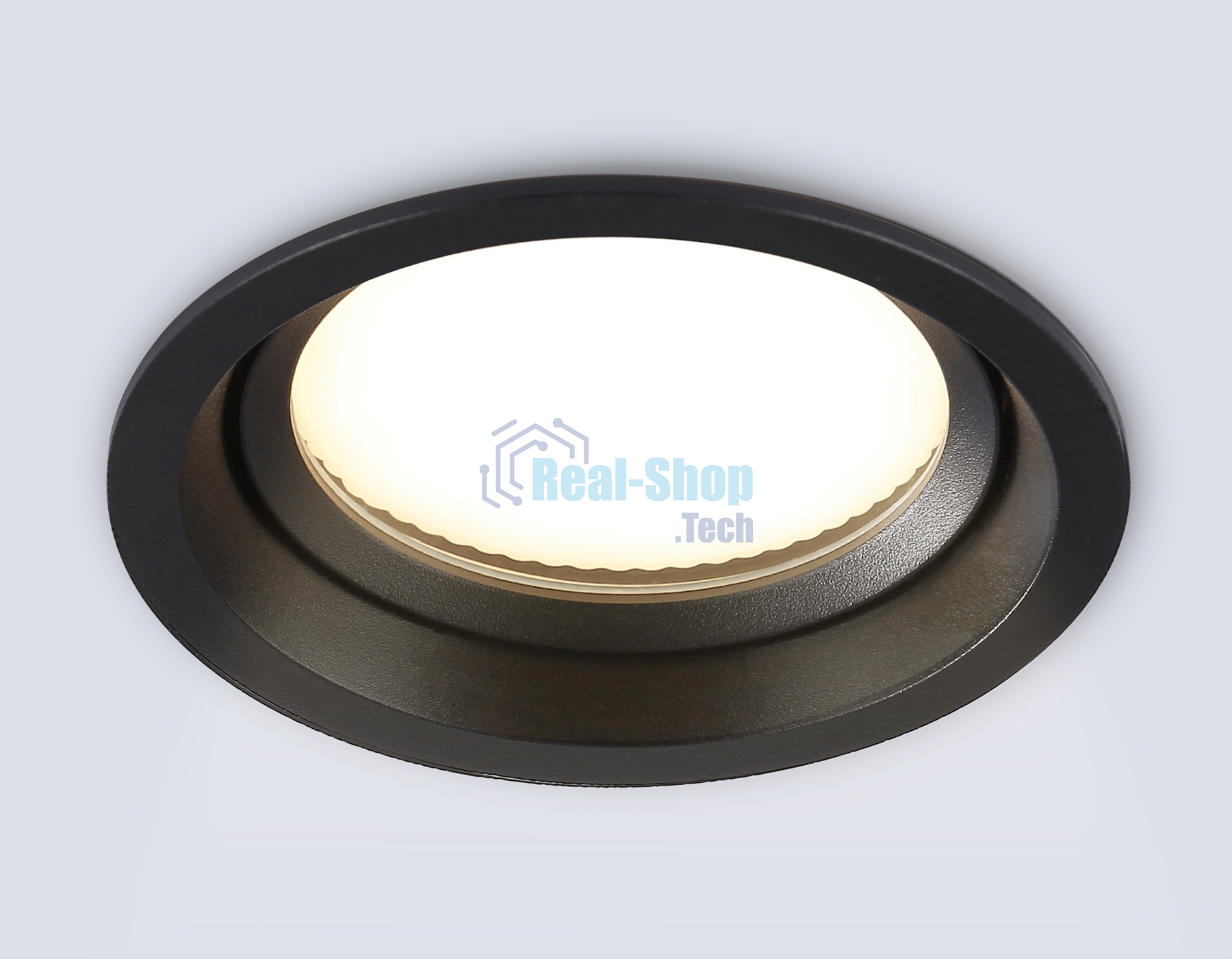 Светильник Ambrella light TN6653 BK черный IP44 GX53 D110*48