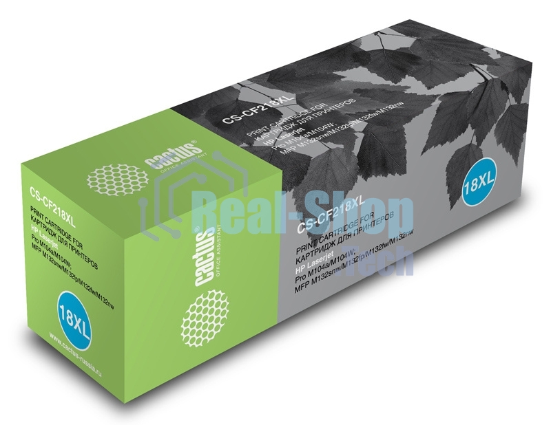 Картридж лазерный Cactus CS-CF218XL черный (6000 стр.) для HP LJ M104/M132