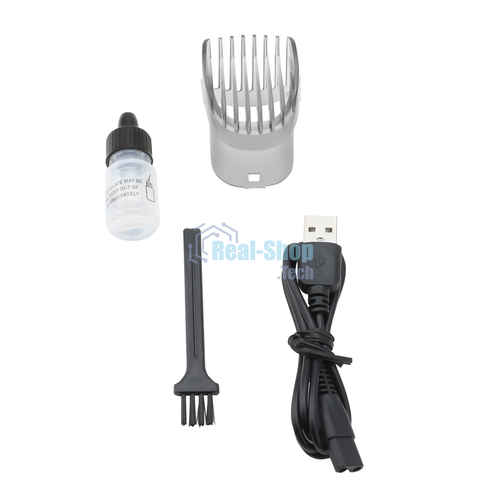 Набор для стрижки Galaxy Line GL 4170, черный, 3 Вт, вр. раб. до 1,5 ч, время зарядки около 2 ч, аккум. Li-Ion 3,7 В, емк. аккум. 600 мА*ч, лезвия из нерж. стали, шир. лезвия 30 мм, 16 полож. насадки-расчески (1 - 8,5 мм), индик. зар. аккум., USB зарядка