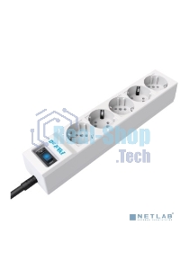 Сетевой фильтр ZIS PILOT Surge protector Pilot SG5 5 outlets (GP), 10A/2.2kVt, automatic circuit-breaker, 10 m