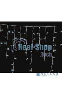 Гирлянда Neon-night Айсикл (бахрома) светодиодный, 1,8 х 0,5 м, белый провод, 230 В, диоды синие, 48 LED