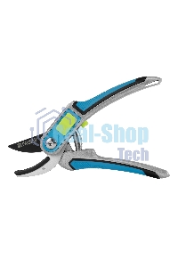 Секатор с наковальней Palisad LUXE 215 мм, регулировка захвата, трехкомпонентные рукоятки