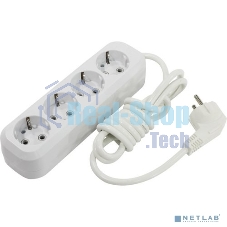 Удлинитель Smartbuy SBE-16-4-02-Z 4 гнезда 2 метра 16А/3,5 кВт с заземлением ПВС 3х1мм2