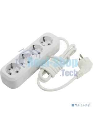 Удлинитель Smartbuy SBE-16-4-02-Z 4 гнезда 2 метра 16А/3,5 кВт с заземлением ПВС 3х1мм2