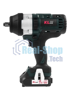 Профессиональный бесщеточный гайковерт аккумуляторный KLPRO KLSS18BHX-20 (18В, Li-ion-2шт, 2.0А·ч, 800Нм, 2 скорости, подсветка,З/У,в кейсе)