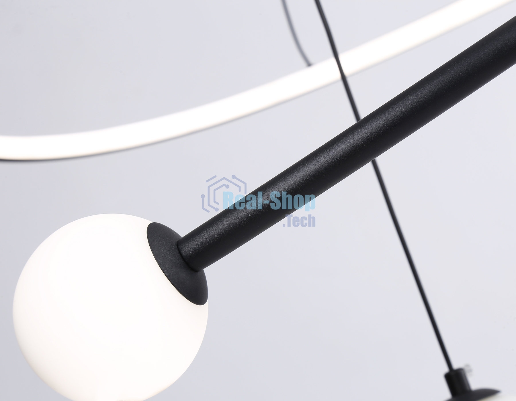 Светильник Ambrella light FL66303 BK черный 39W 3000K-6400K+G9 D500*1200 (ПДУ ИК)